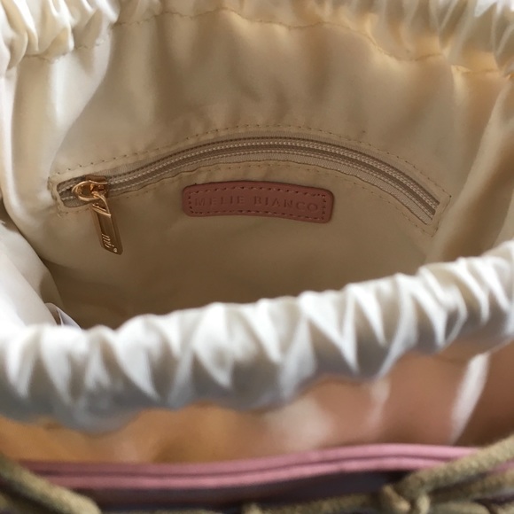 Melie Bianco Net Bucket Bag in Pink - Picture 6 of 7